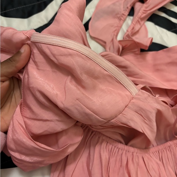 Pepper Open Back Ruffle Babydoll Mini Dress NWT Size Medium - Picture 2 of 11